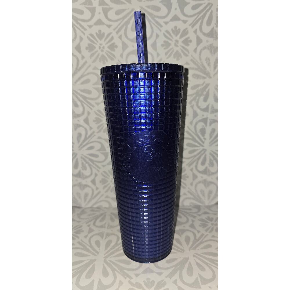 NWT Starbucks 2023 Summer Cobalt Blue Studded Tumbler – 24 oz Venti - Picture 1 of 13